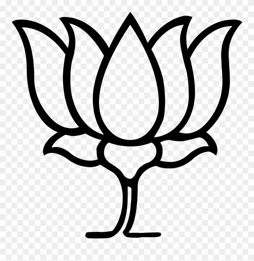 File Lotos Flower Symbol Svg Wikimedia Commons Election - Bharatiya Janata Party Clipart