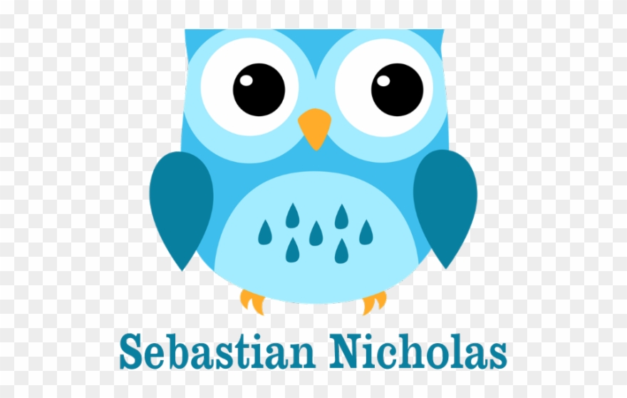 Navy Clipart Blue Owl - Blue Night Owl Shower Curtain - Png Download