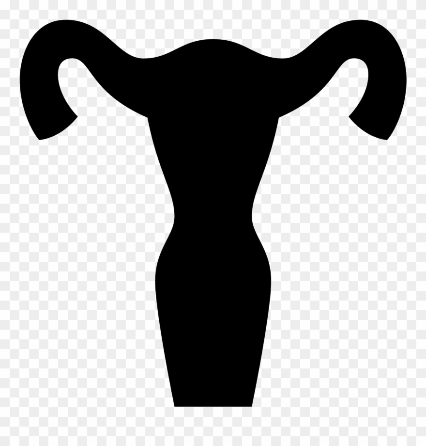 This Icon Represents The Uterus Of A Female Human - Icône Utérus Clipart