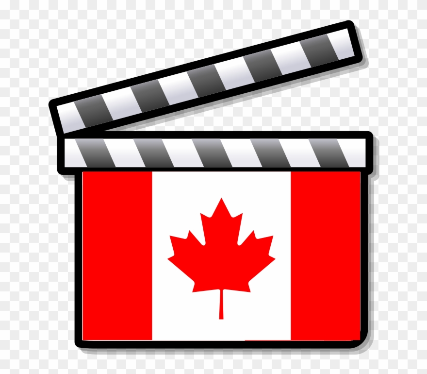 Canada Film Clapperboard - Canada Flag Clipart