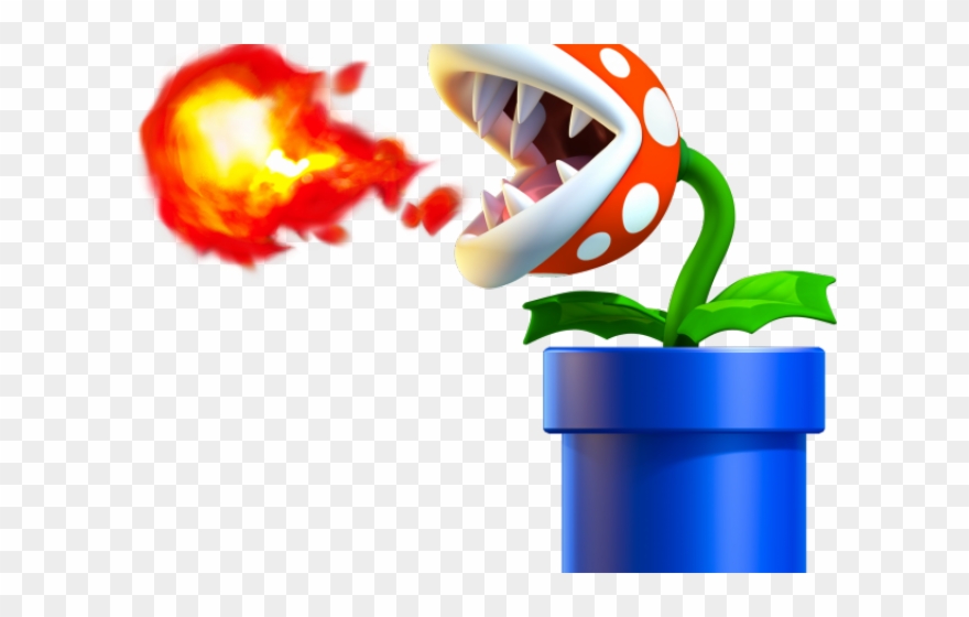 Mario Bros Clipart Enemy - Planta Carnivora De Mario Bros - Png Download