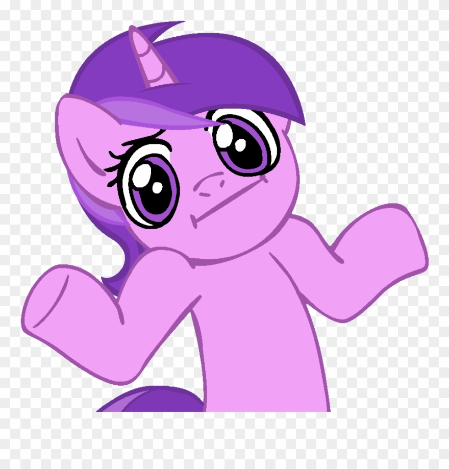 Why Is It That Big Of A Problem If Someone Posts A - Pony Shrug Clipart