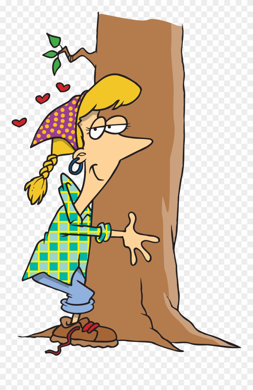 Abrace Uma Árvore Tree Hugger Cartoon Clipart (1071913) PinClipart