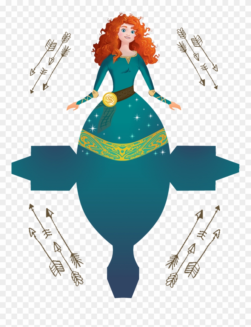 Dress Clipart Merida - Disney Princess Box Free Printable - Png Download