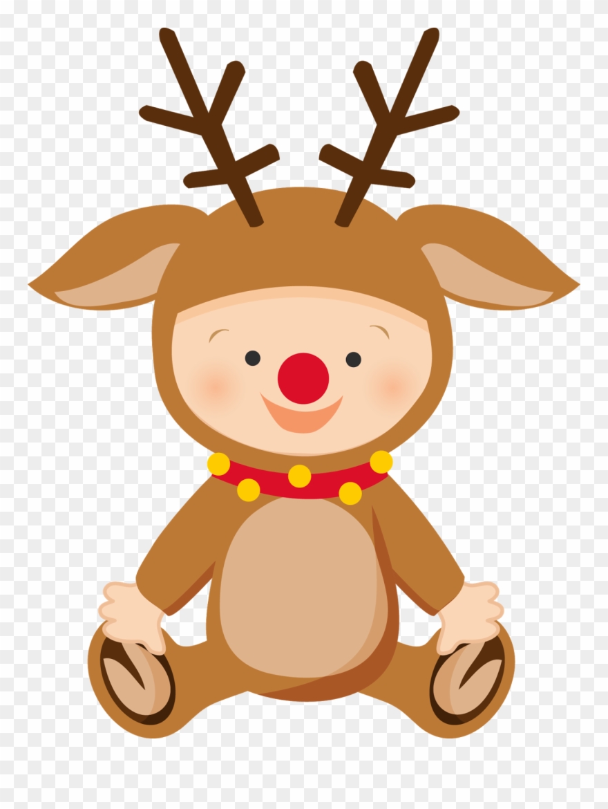 Hope This Has Given You A Little More Help For Your - 1st Christmas Baby Reindeer Ornament (round) Clipart