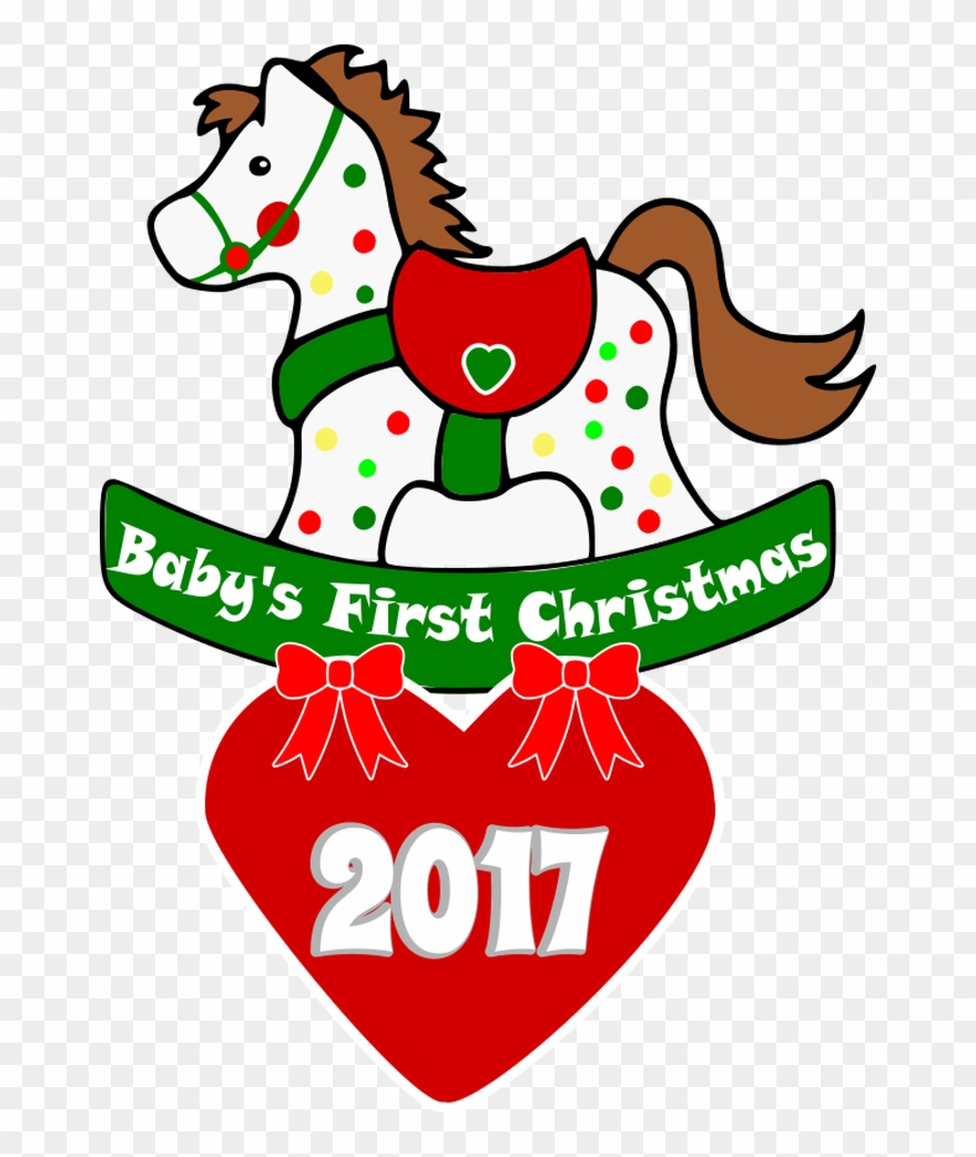 Adorable Svg Perfect For A Baby's First Christmas Ornament - Merry Christmas - For Grandson Card Clipart