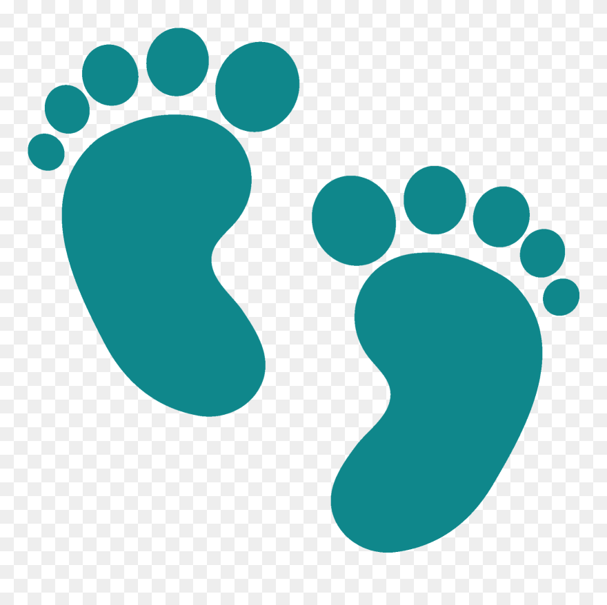 This Is Classroom Jobs And Social Time - Baby Feet Silhouette Clipart