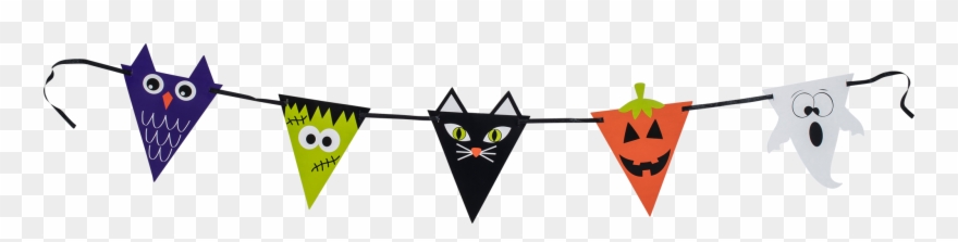 Halloween Bunting, , Large - Halloween Clipart