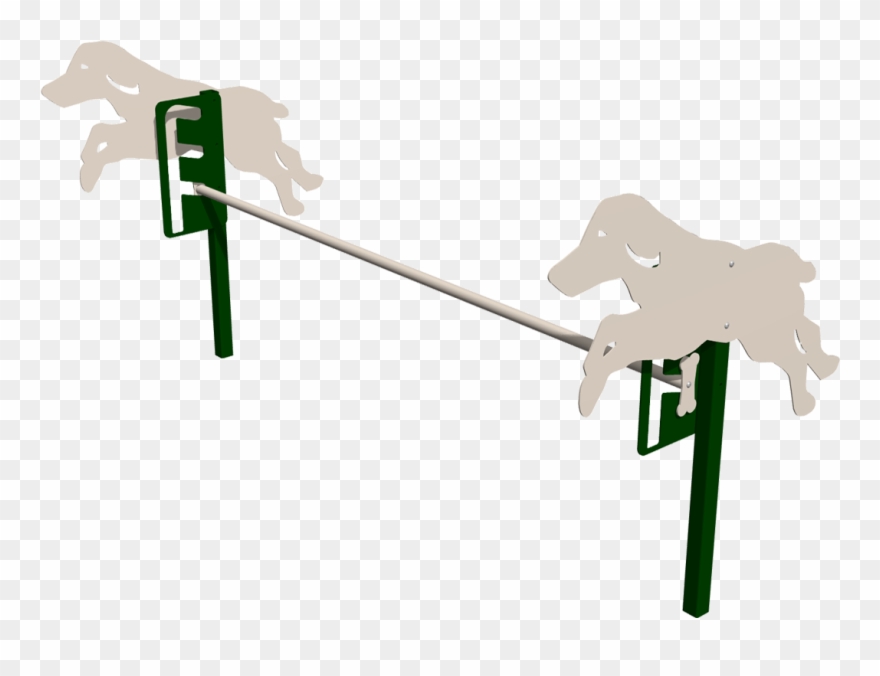 Jump Hurdle - Adjustable Bar - Bark Park Rover Jump Over Obstacle In Natural Clipart