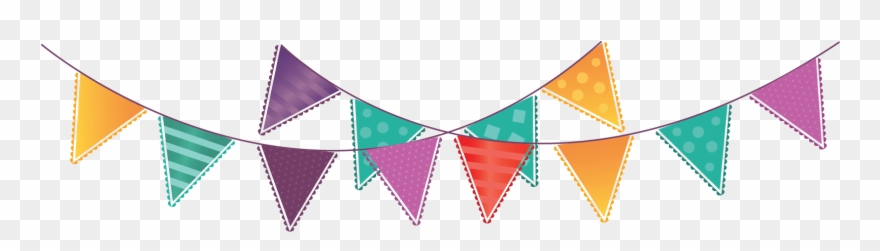 Fall Clipart Bunting - Bunting Flags Png Transparent Png