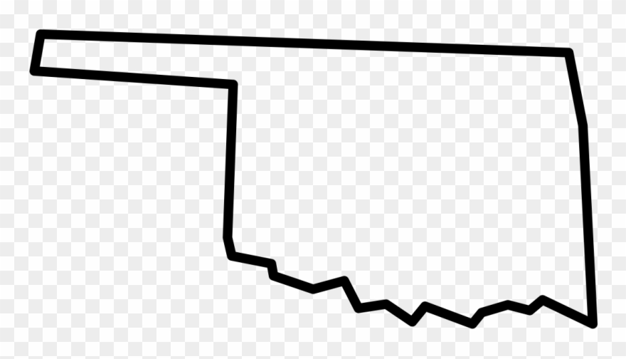 Oklahoma Outline White Png Clipart