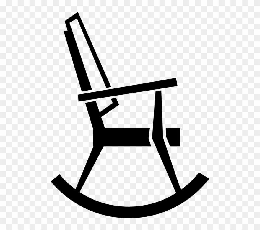 Vector Illustration Of Gentle Motion Rocking Chair Clipart