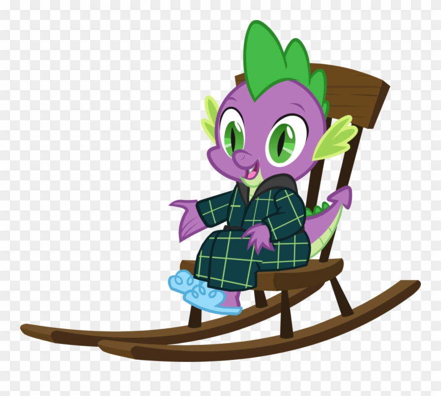 Bathrobe, Clothes, Hearth's Warming Eve, Rocking Chair, - My Little Pony Christmas Spike Clipart
