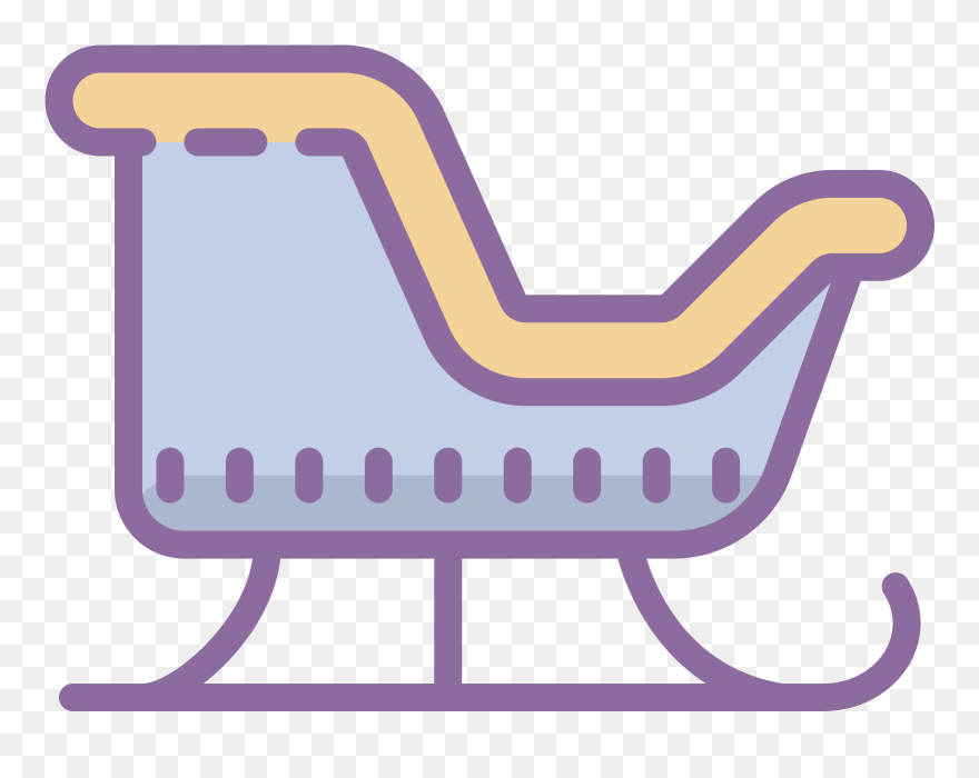 This Is Very Reminiscent Of Santa's Sleigh - Sled Clipart