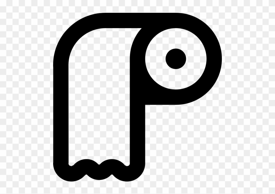 Toilet Paper Rubber Stamp - Toilet Paper Clipart