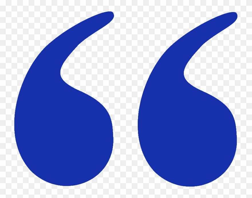 Quotation Marks - Blue Quote Sign Png Clipart