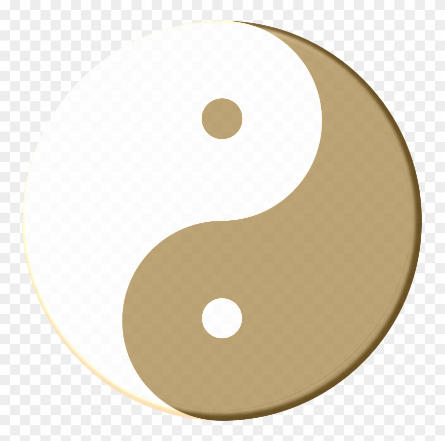 Medium Image - Yin Yang Yellow Png Clipart