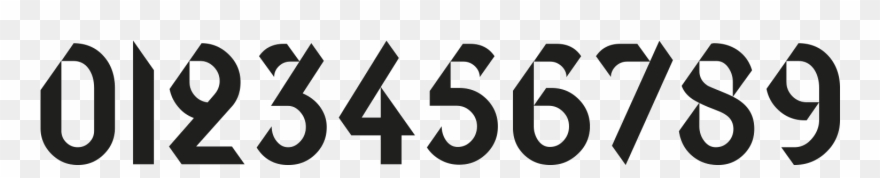 Nº10 Text's Glorious Numerals, One Of The Font's Greatest - Helvetica Numbers Clipart