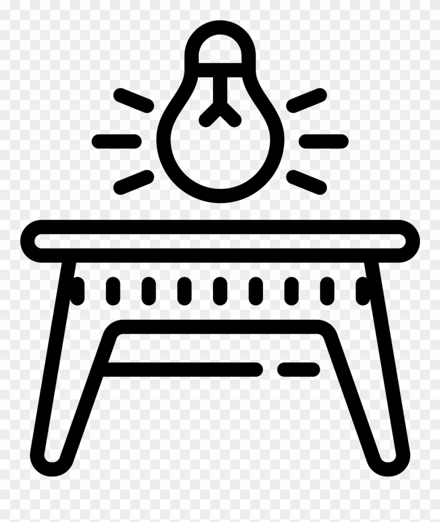 Lampe De Table Icon - Iconos De Luminosidad Png Clipart