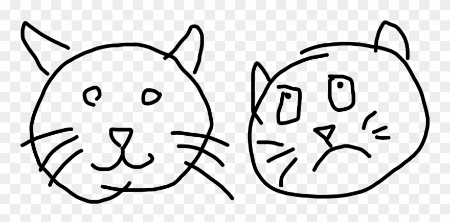 Big Image - Cat Children Drawing Png Clipart