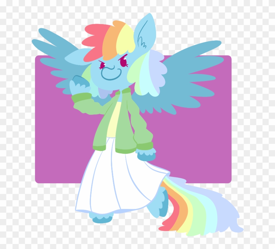 Maareep, Clothes, Rainbow Dash, Safe, Skirt - Cartoon Clipart