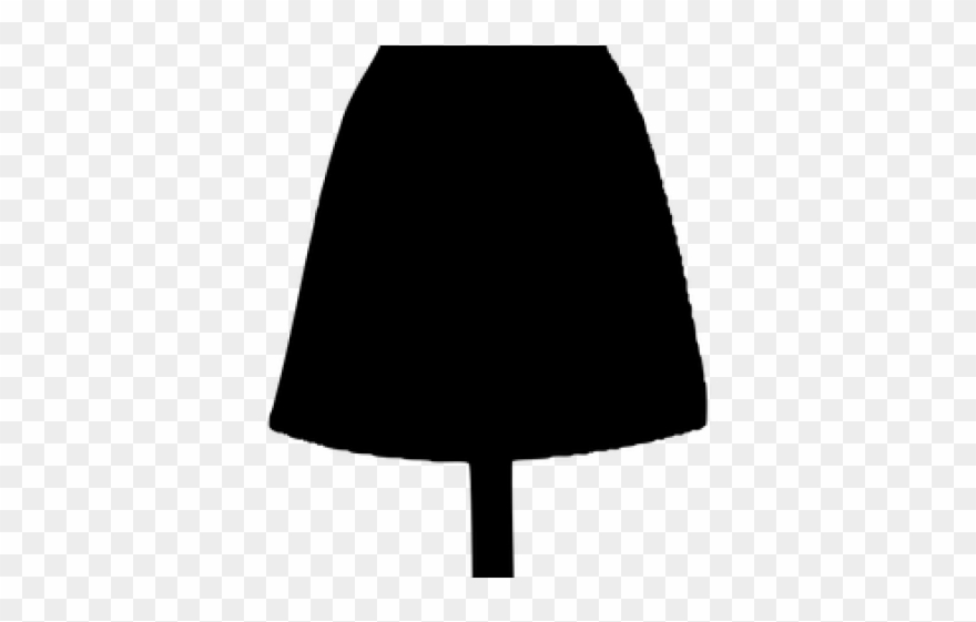 Black Dress Clipart Stand - Lamp - Png Download
