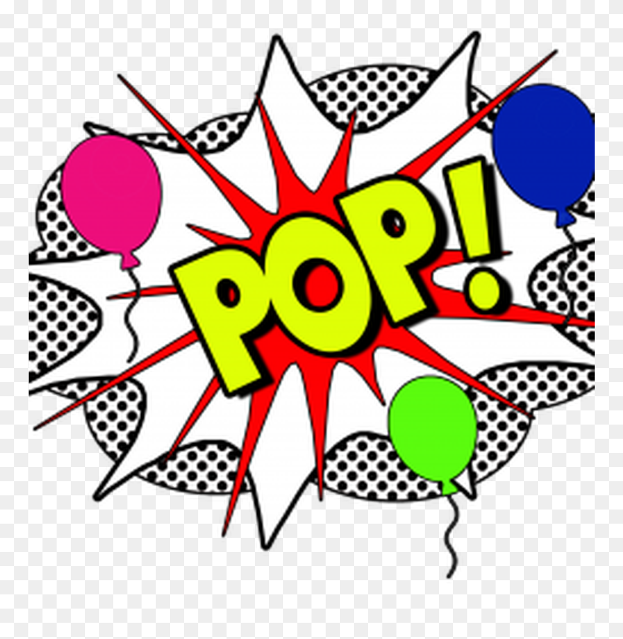 Pop Transparent Balloon - Balloon Pop Png Clipart