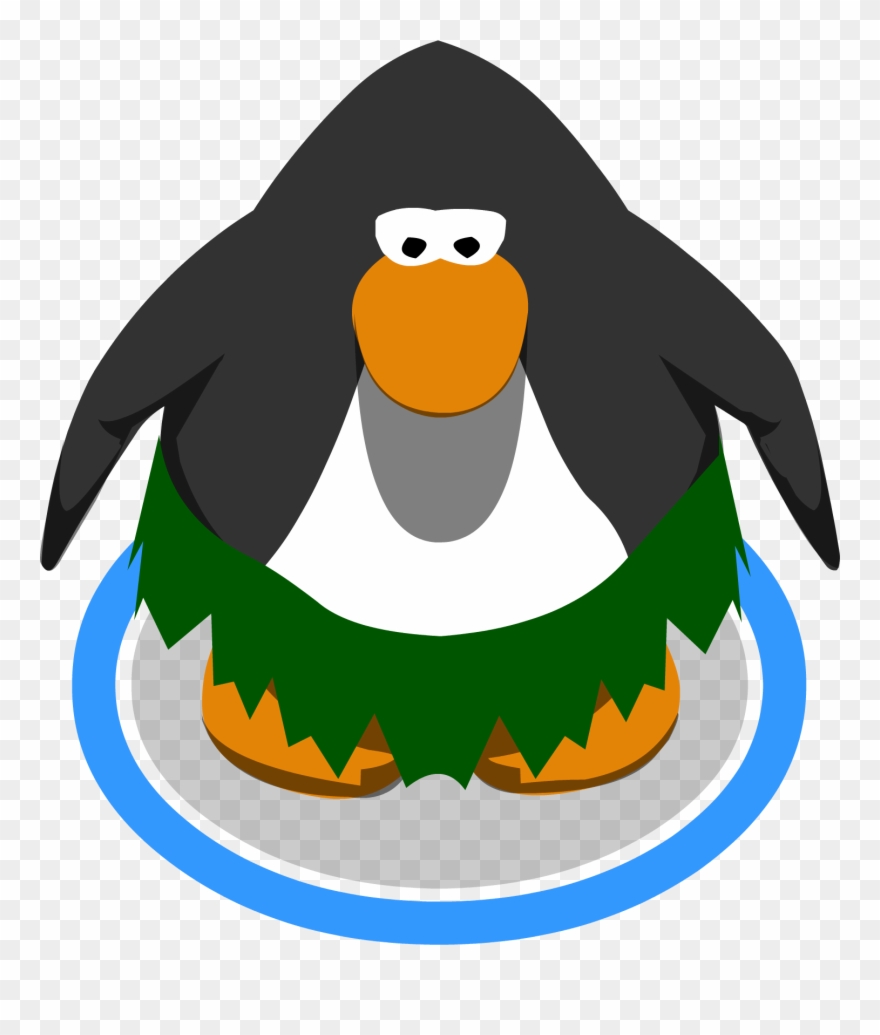 Grass Skirt Ingame - Club Penguin Accordion Clipart