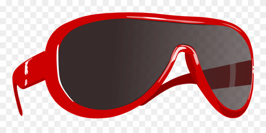 Red Sunglasses Cliparts - Sunglasses Clip Art - Png Download
