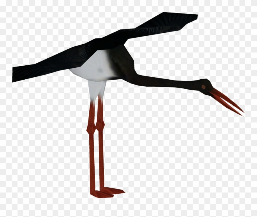 Black Stork Artifex - Marabou Stork Clipart