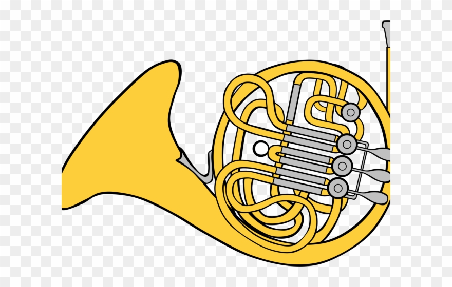 Colorful Clipart French Horn - Horn Clipart - Png Download