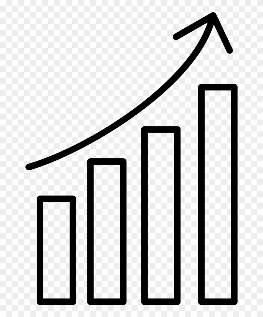 Data Analytics Upgoing Bars Chart Comments - Analytics Line Icon Png Clipart