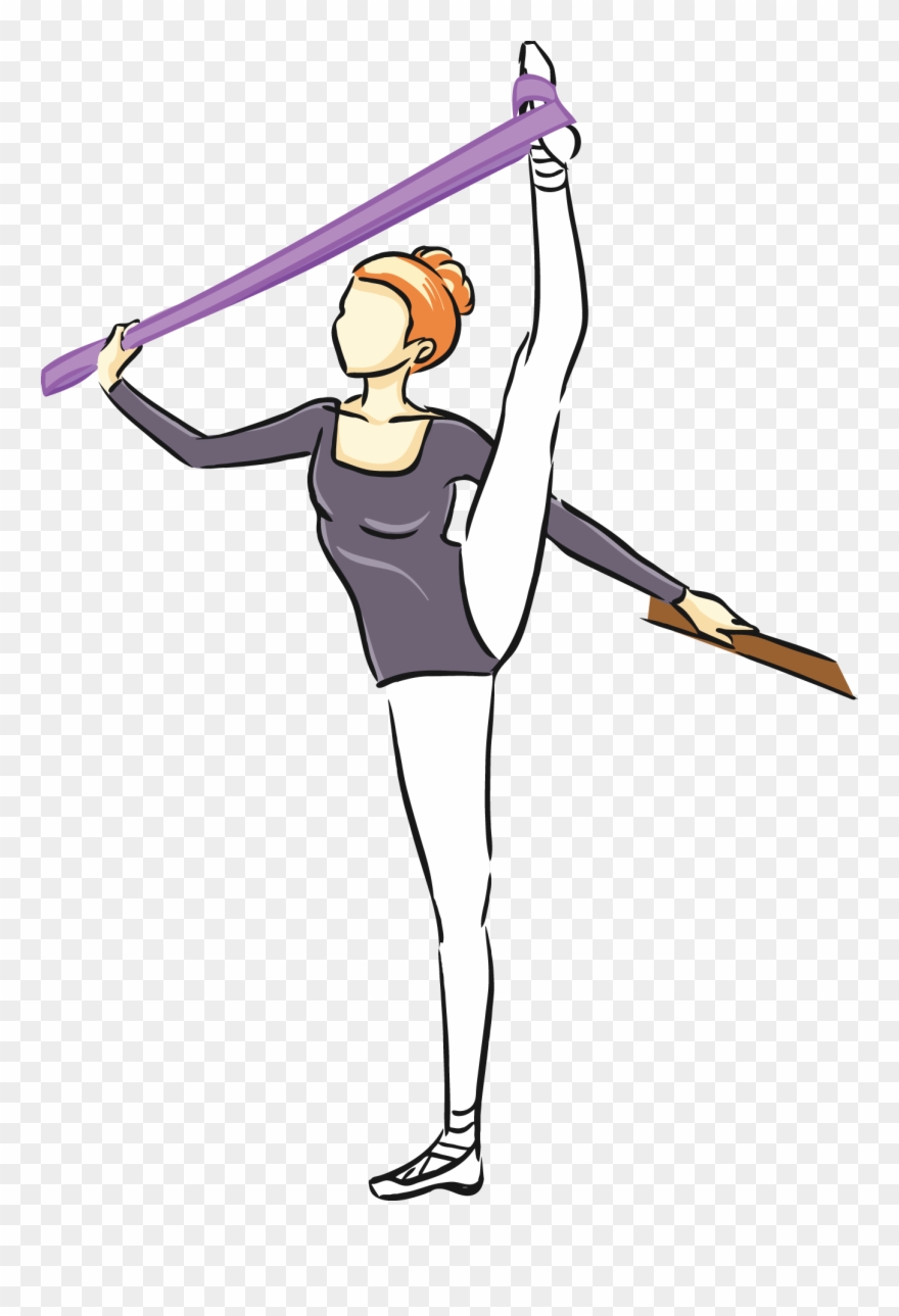 Cheer Drawing Heel Stretch - Stretching Clipart