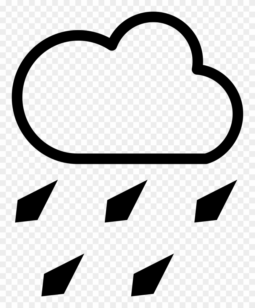 Hail Drawing - สัญลักษณ์ ฝน ตก Clipart