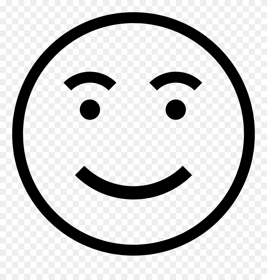 Smiley Face Black And White Clipart 1 Of - Stick Figure Happy Face - Png Download