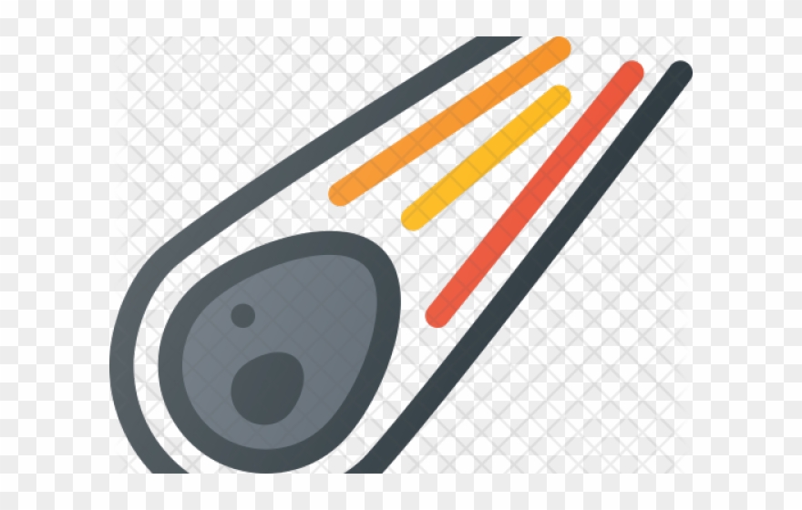 Fireball Clipart Comet - Meteor Icon Png Transparent Png
