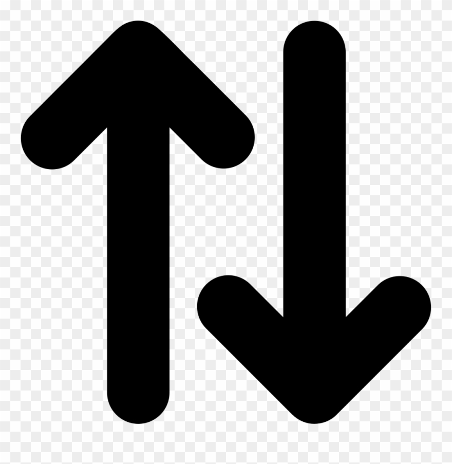 Download Up And Down Opposite Double Arrows Side By Side Svg Arrow Up