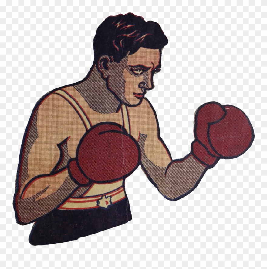Boxinggloves Boxer Sport Vintage Manga - Boxing Clipart