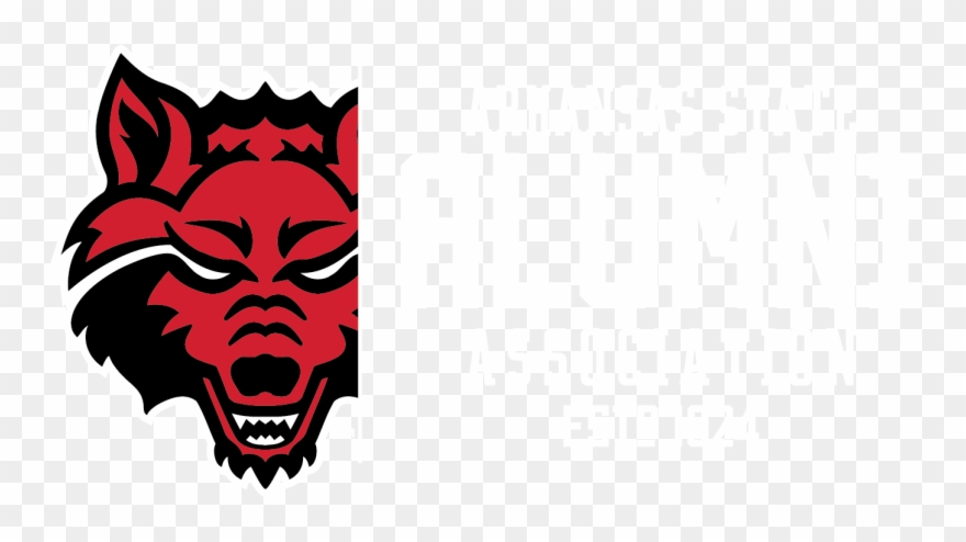 Asu Alumni - Arkansas State University Red Wolves Clipart