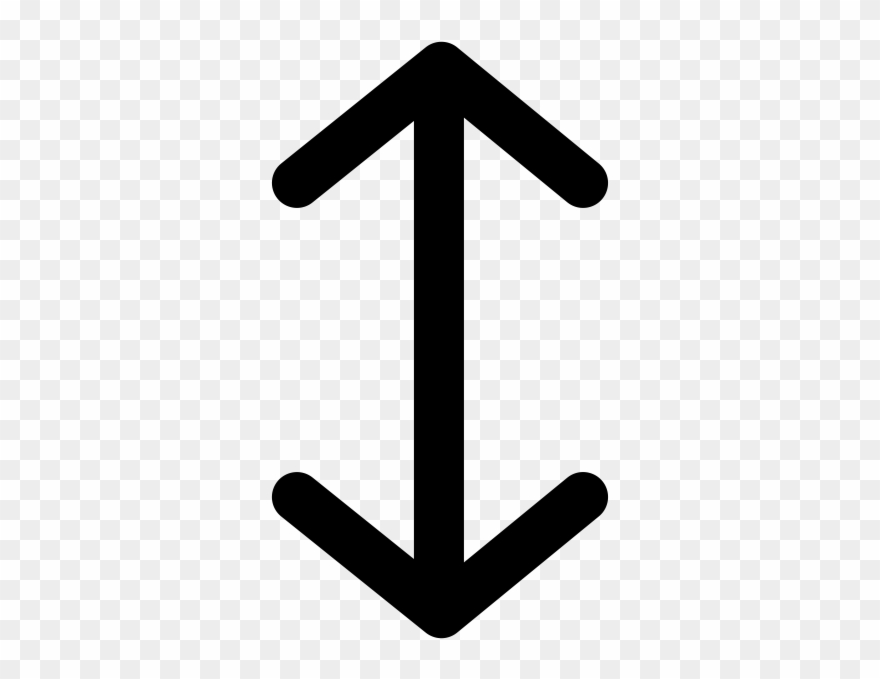 Up Or Down Rubber Stamp - Transparent Background Double Arrow Clipart