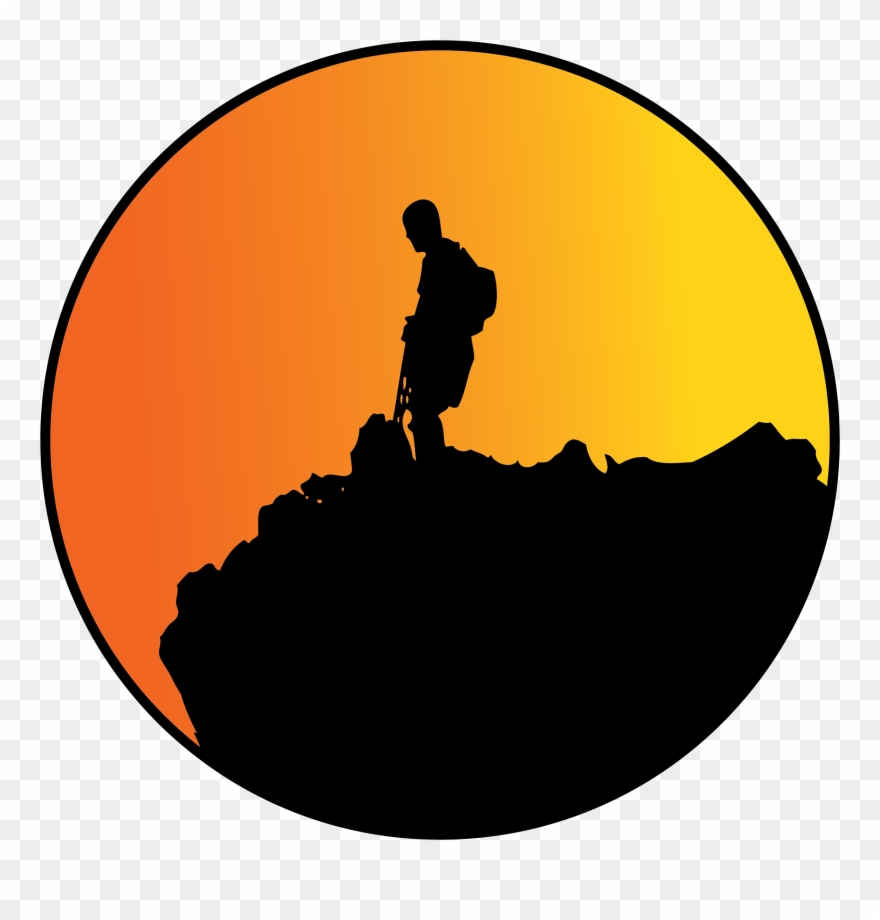 Climbing Climb Glacier - Adventure Mountain Logo Clipart