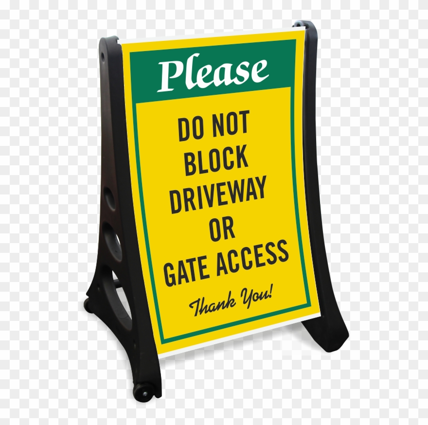 Zoom, Price, Buy - Dont Block The Driveway Clipart