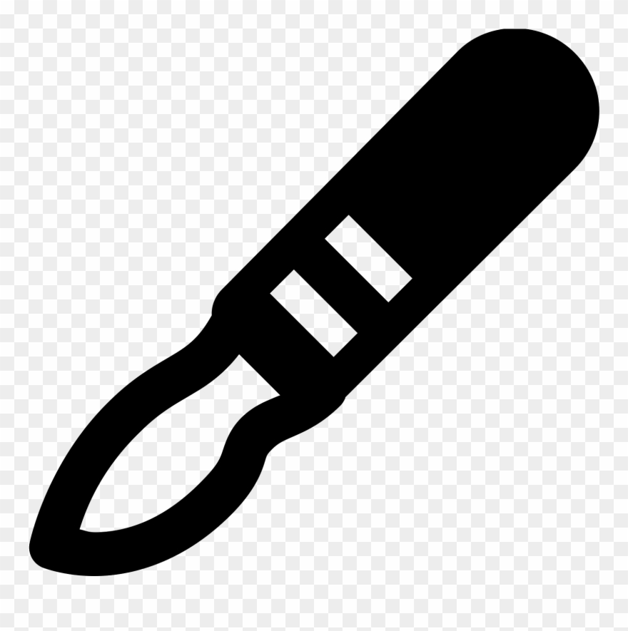 A Surgeon's Scalple Used For Accurate Incisions - Sonic Screwdriver Black And White Clipart