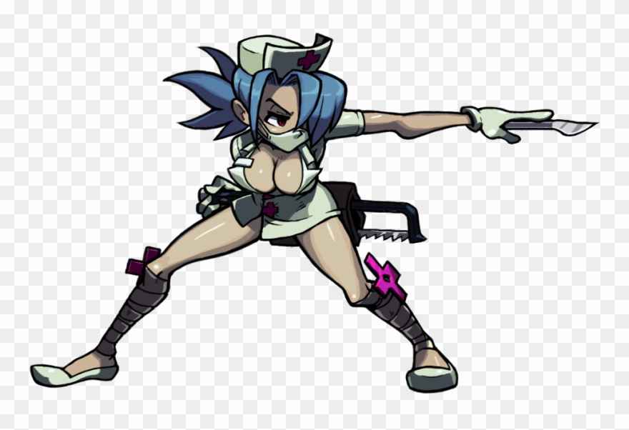 Valentine Jabs Her Opponent, Produces An Item , Then - Skullgirls Valentine Clipart
