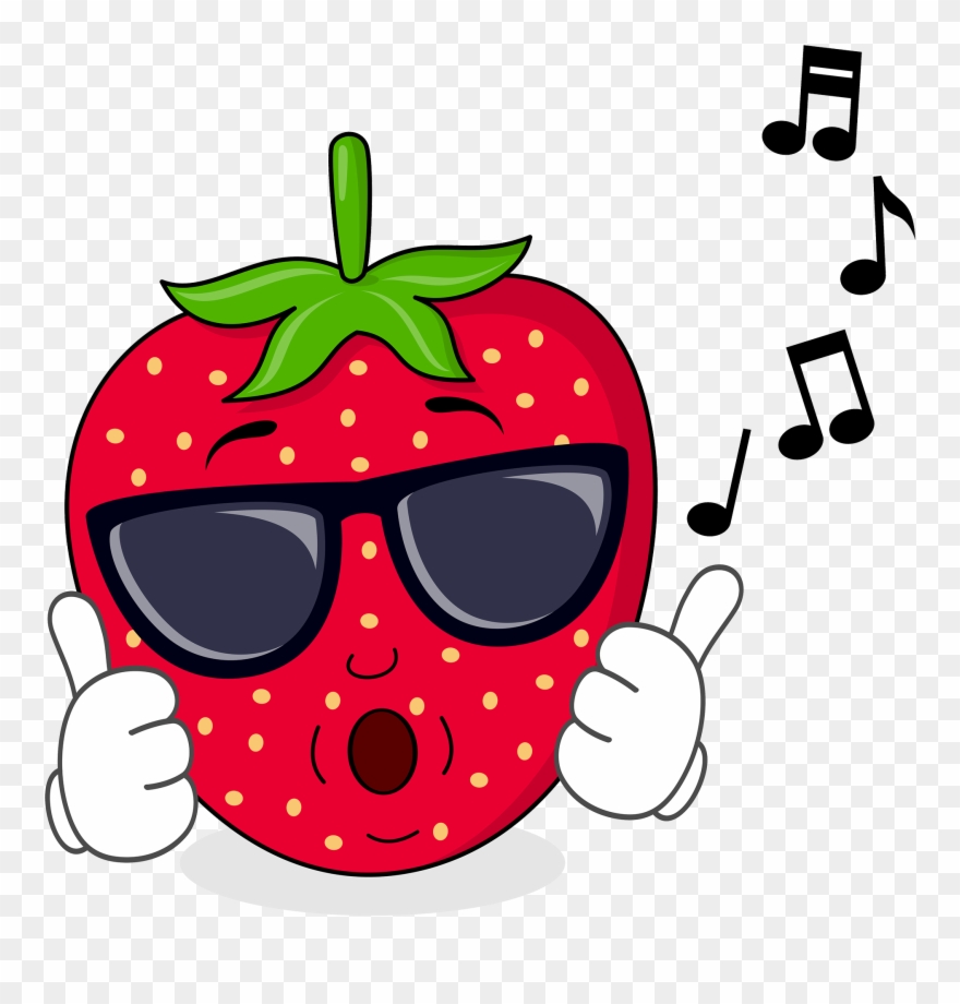 The Newest Addition To The Funtime Family Delicious - Singing Strawberry Clipart