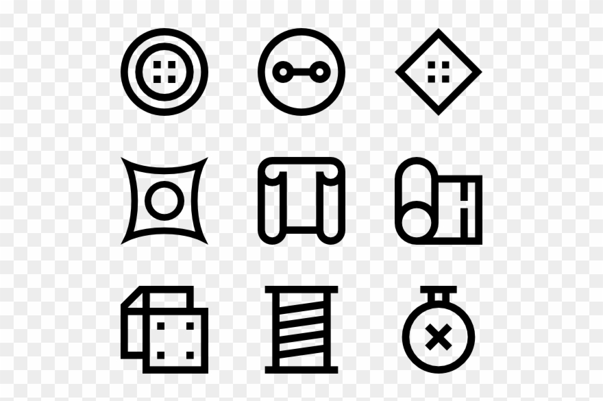 Sewing - Bed And Breakfast Icons Clipart
