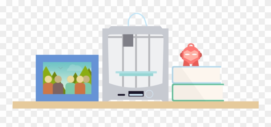As 3d Hubs Continues To Connect 3d Printers To Customers - Illustration Clipart