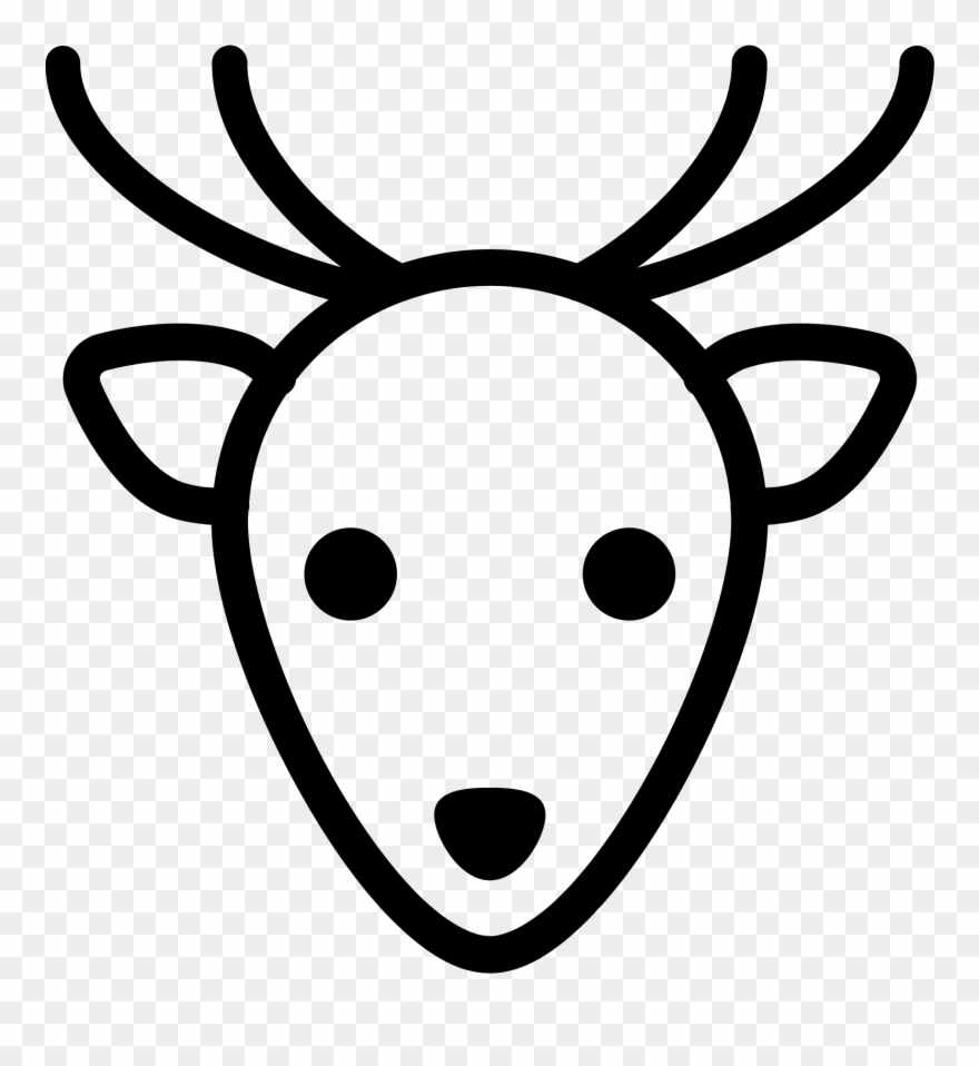 The Image Is An Animal - 사슴 아이콘 Clipart