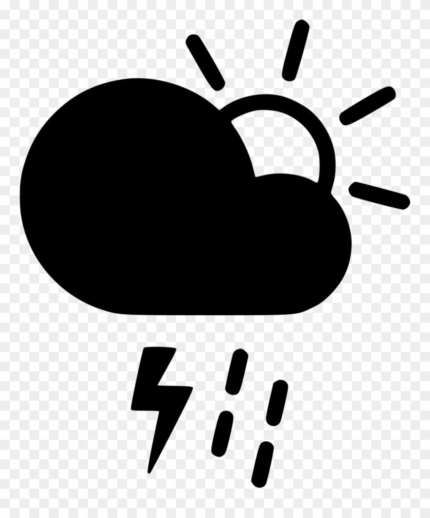 Shower Clipart Rain And Sun - Cloud Sun Wind - Png Download