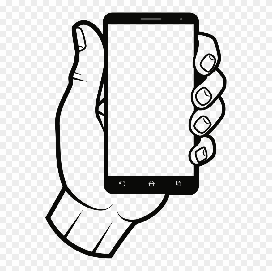 Smartphone In Hand - Smartphone In Hand Clipart - Png Download